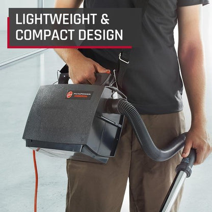 Hoover Commercial PortaPower Canister Vacuum Cleaner - Lightweight 2-in-1 Bagged Vac & Blower | Ideal for Commercial Use