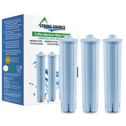 3-Pack Spring Source CMF001 Coffee Machine Water Filter Replacement For Jura Clearyl Blue 71445, 67879, ENA3, ENA5, J6, J9, J95