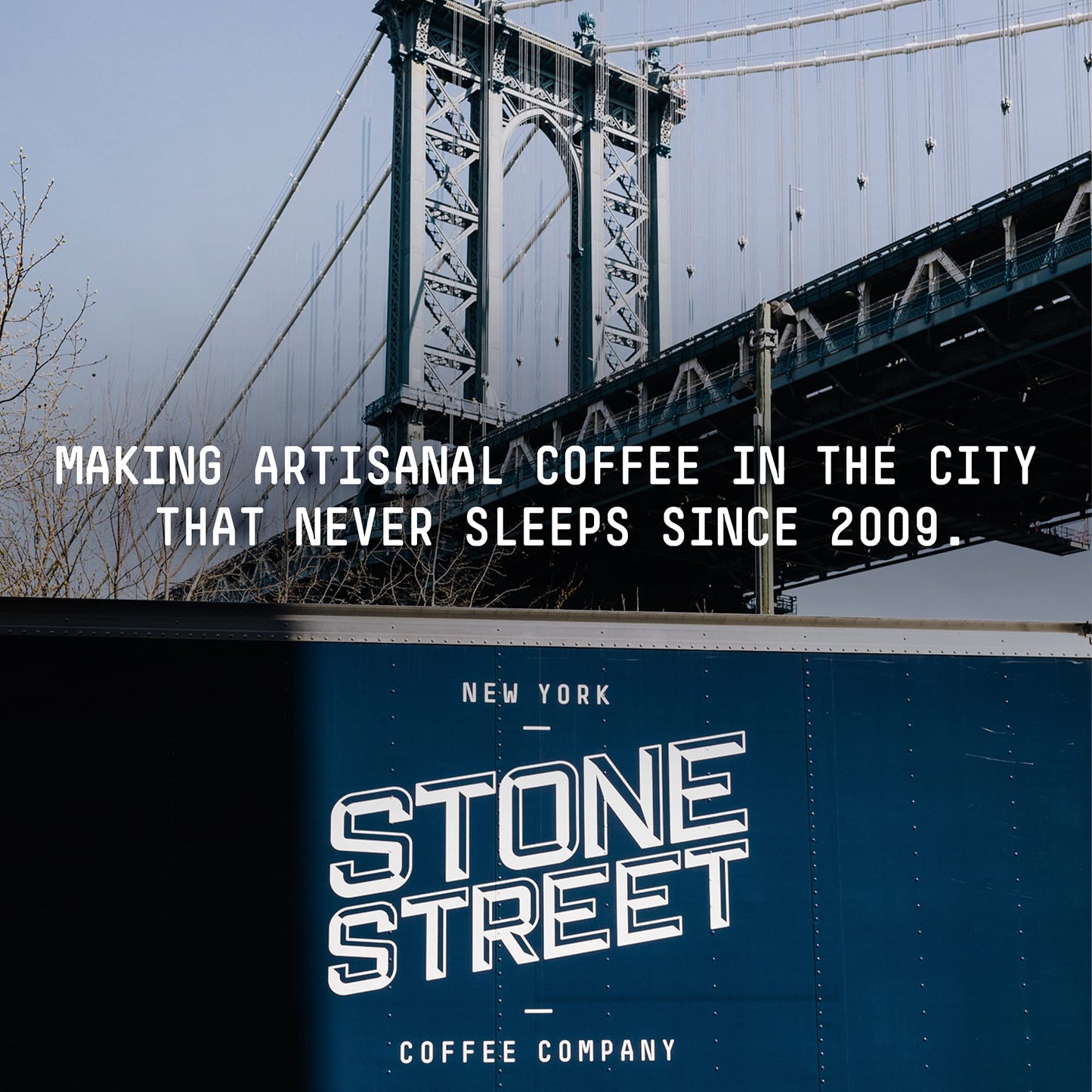 Stone Street Decaf Coffee Beans, Swiss Water Process Naturally Decaffeinated Coffee, Medium Roast, 1 LB, Whole Bean