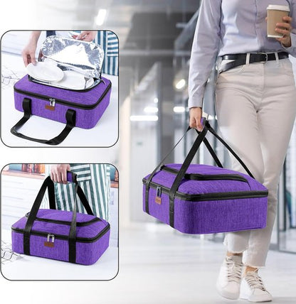 BAGSPRITE Insulated Casserole Carrier - Keep Food Hot or Cold | Fits 9" x 13" Baking Dish