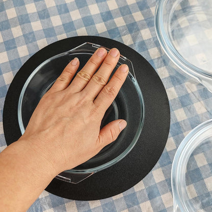 Skiennix Casserole Baking Dish - 2-Piece Mini Round Set with Handle & Lid | Tempered Glass, 3/4 Quart, Oven Safe