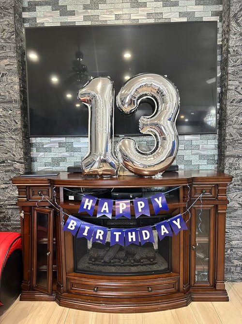 40 Inch Silver Number Balloon by [Brand Name] - Happy Birthday Decoration for All Ages | Perfect for Weddings & Anniversaries
