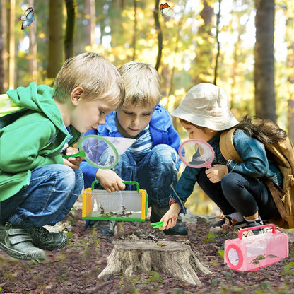 Bug Catcher for Kids | Sturdy Toddler Bug Catching Kit with Cage, Net & Tweezers - Outdoor Explorer Set for Ages 3-8