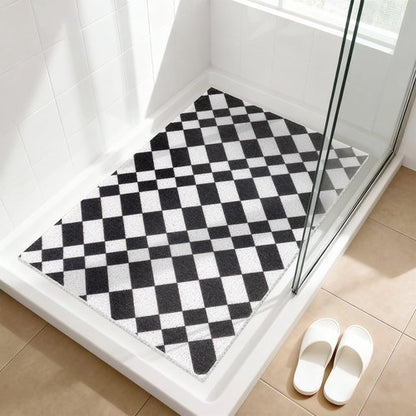 Shower Mat Non Slip - Quick Drying Anti Slip Shower Mats for Inside Shower, Soft PVC Loofah Foot Scrubber Mat, Extra Large Bath Mat for Shower, Tub, Bathroom, Floor, Kitchen, Home, Pool, Hotel