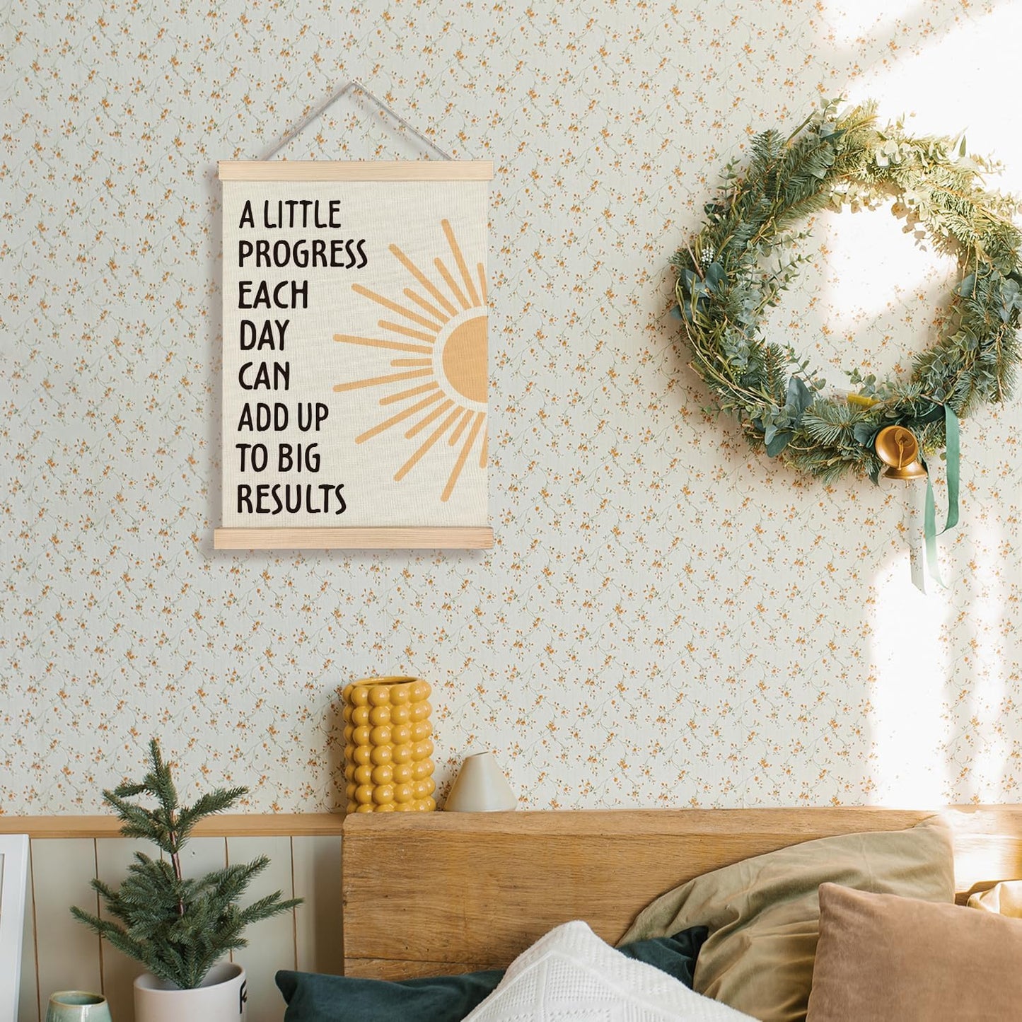 Supwhd Positive Affirmations Wall Art - Inspirational Motivational Quotes for Office & Home | 12x16 Inches