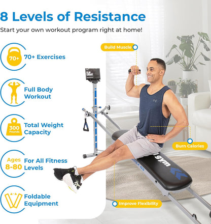 Total Gym Apex G3 - Incline Bodyweight Training Machine with 8 Resistance Levels & Accessory Set