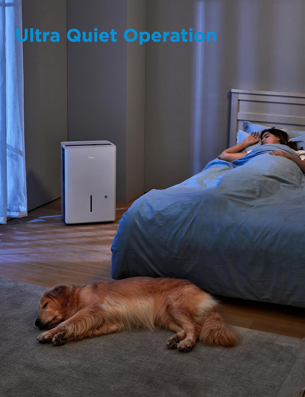Midea Dehumidifier - 1,500 Sq. Ft. Energy Star Certified | 22 Pint Capacity for Basements & Medium Rooms (White)