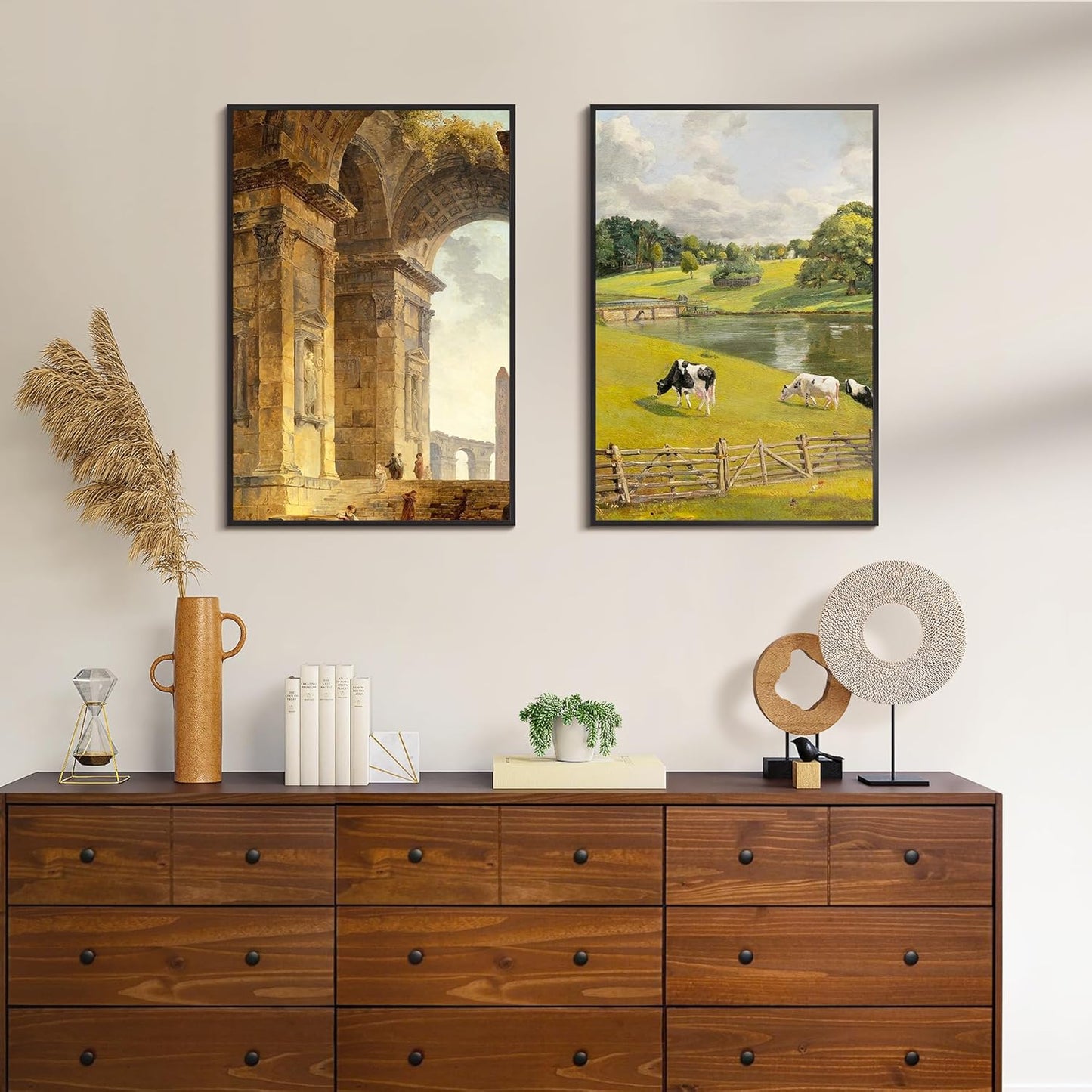 Upsimples 20x30 Picture Frame - Scratch-Proof Black Poster Frames for Photo Gallery | 3 Pack, Horizontal/Vertical Mounting