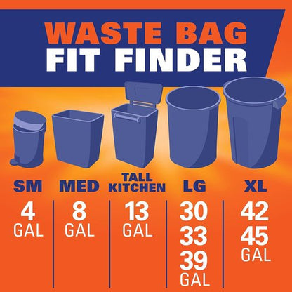 Hefty Small Trash Bags - Watermelon Scented, 4 Gallon Size, 52 Count for Odor Control