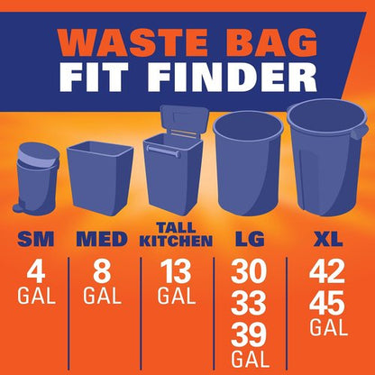 Hefty Ultra Strong Tall Kitchen Trash Bags, Clean Burst Scent, 13 Gallon, 40 Count