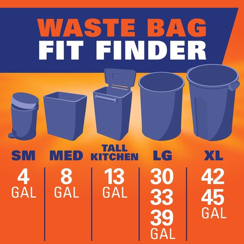 Hefty Ultra Strong Trash Bags, Tall Kitchen 13 Gallon Size, Drawstring Closure, Continuous Odor Control, White, Unscented, 110 Bags