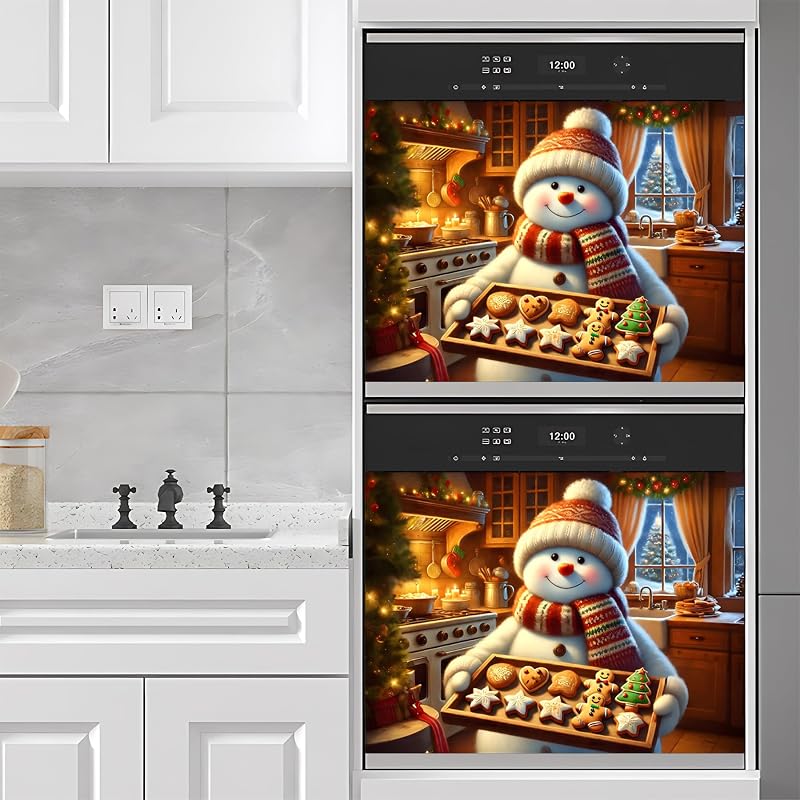 Snowman 23x17in Magnetic Dishwasher/Washing Machine Cover (Snowman-3) - Decorative Refrigerator Magnet