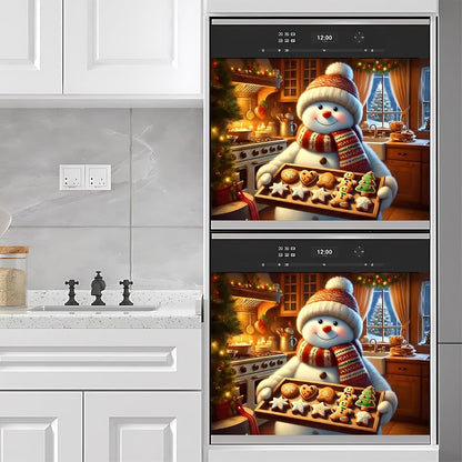 Snowman 23x17in Magnetic Dishwasher/Washing Machine Cover (Snowman-3) - Decorative Refrigerator Magnet