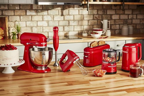 KitchenAid 100 Year Limited Edition Hand Mixer - 7 Speed, Queen of Hearts Design, Passion Red