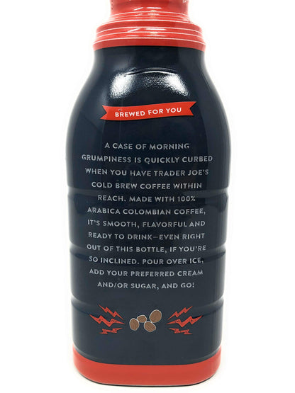 Trader Joes Cold Brew Coffee 100% Arabica Ready To Drink - Pack of 2 Bottles - 32 fl oz per Bottle