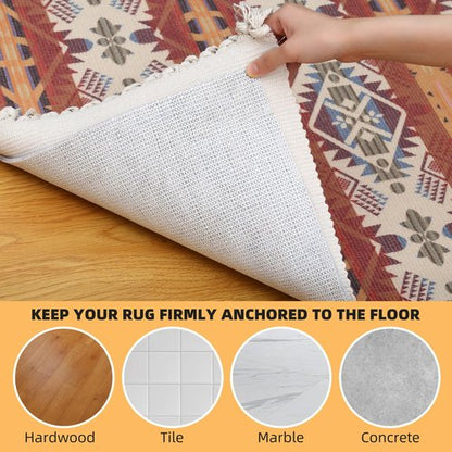 Non Slip Rug Pad, Natural Rubber Backing Rug Pads 1/4” Thick, Felt Rug Gripper Pad, Non Slip Under Carpet Mat, Under Rug Cushion for Hardwood Floors, Carpet Runners (5x7FT)