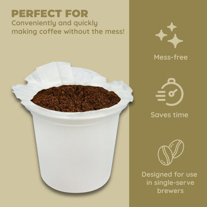 Fill 'n Brew Individual Disposable Coffee Pod Cups, Use with Keurig K-Cup Coffee Makers, 48-Count Fillable Cups, Filters & Lids