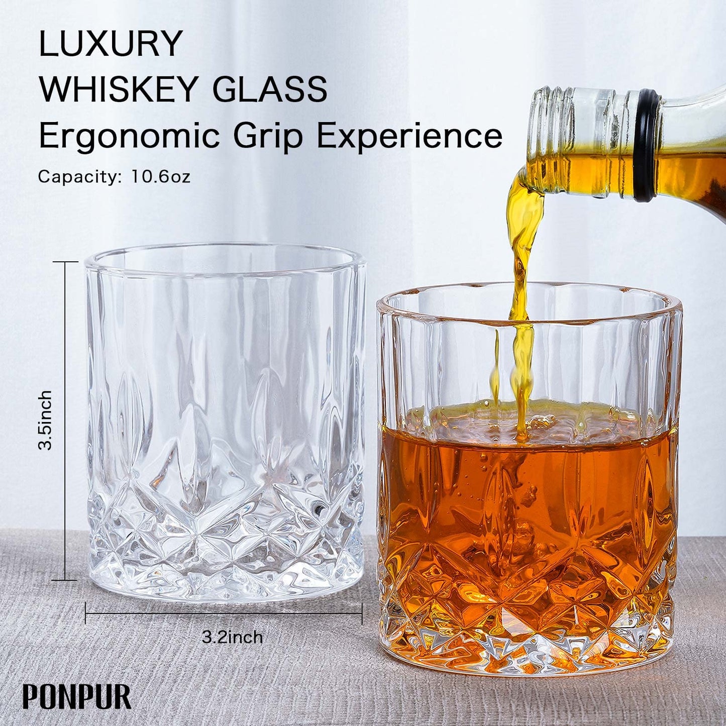 PONPUR The Legend Has Retired 2025 Retirement Gifts for Men Women, Whiskey Decanter Gift Set with 2 Whisky Glasses, Best Christmas Fathers Day Birthday Presents for Dad Coworkers Teacher