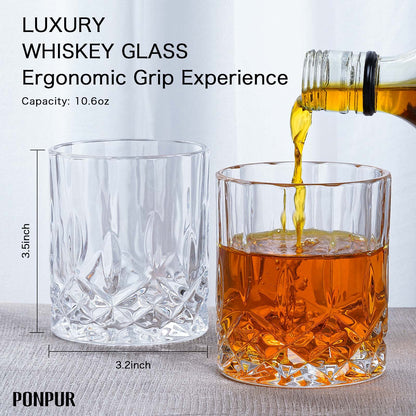PONPUR The Legend Has Retired 2025 Retirement Gifts for Men Women, Whiskey Decanter Gift Set with 2 Whisky Glasses, Best Christmas Fathers Day Birthday Presents for Dad Coworkers Teacher