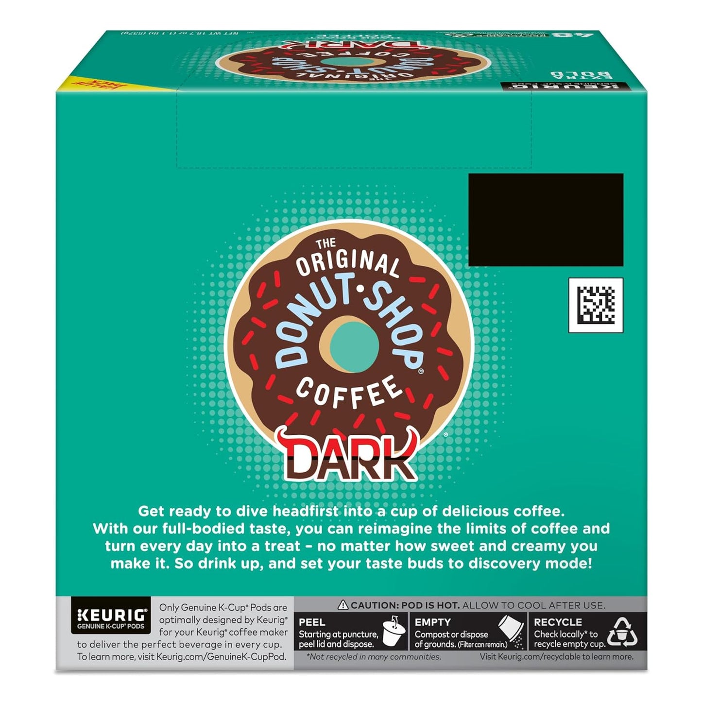 Original Donut Shop Coffee - Dark Roast K-Cup Pods | 48 Count Single Serve Coffee Pods