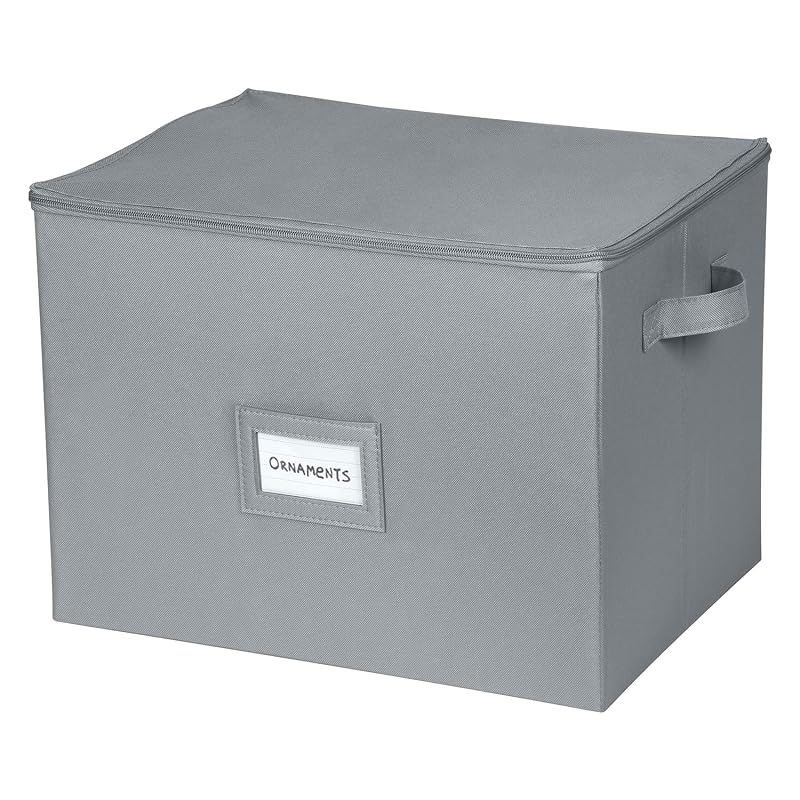 HOLDN’ STORAGE Christmas Ornament Box - Large Decor Containers that