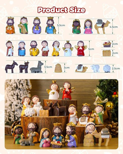 Little People Nativity Set by Fisher-Price - 23-Piece Adorable Christmas Scene for Home & Sunday School