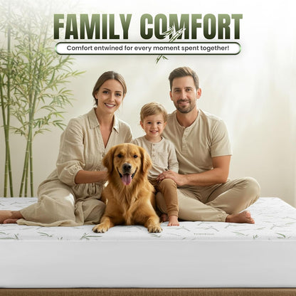Utopia Bedding Waterproof Mattress Protector - Twin Size, Soft Bamboo Viscose Cooling Cover | 15-Inch Deep Pockets