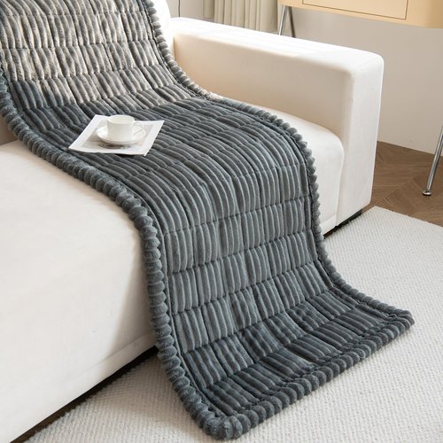 Gumfolk Pet Couch Covers for Sofa Slipcovers Couch Protector for Dogs Washable Cushion Cover, Sofa Pad Blanket Furniture, Dark Grey, 27in*59in
