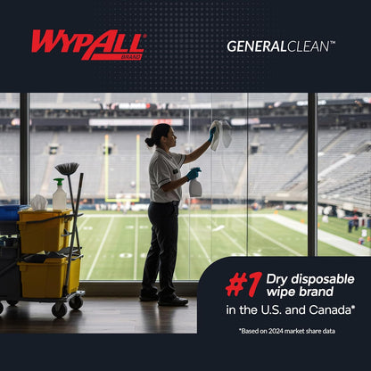 WypAll GeneralClean Jumbo Cleaning Wipes - Strong, Absorbent Cloths | Blue, 1 Roll of 1,100 Sheets