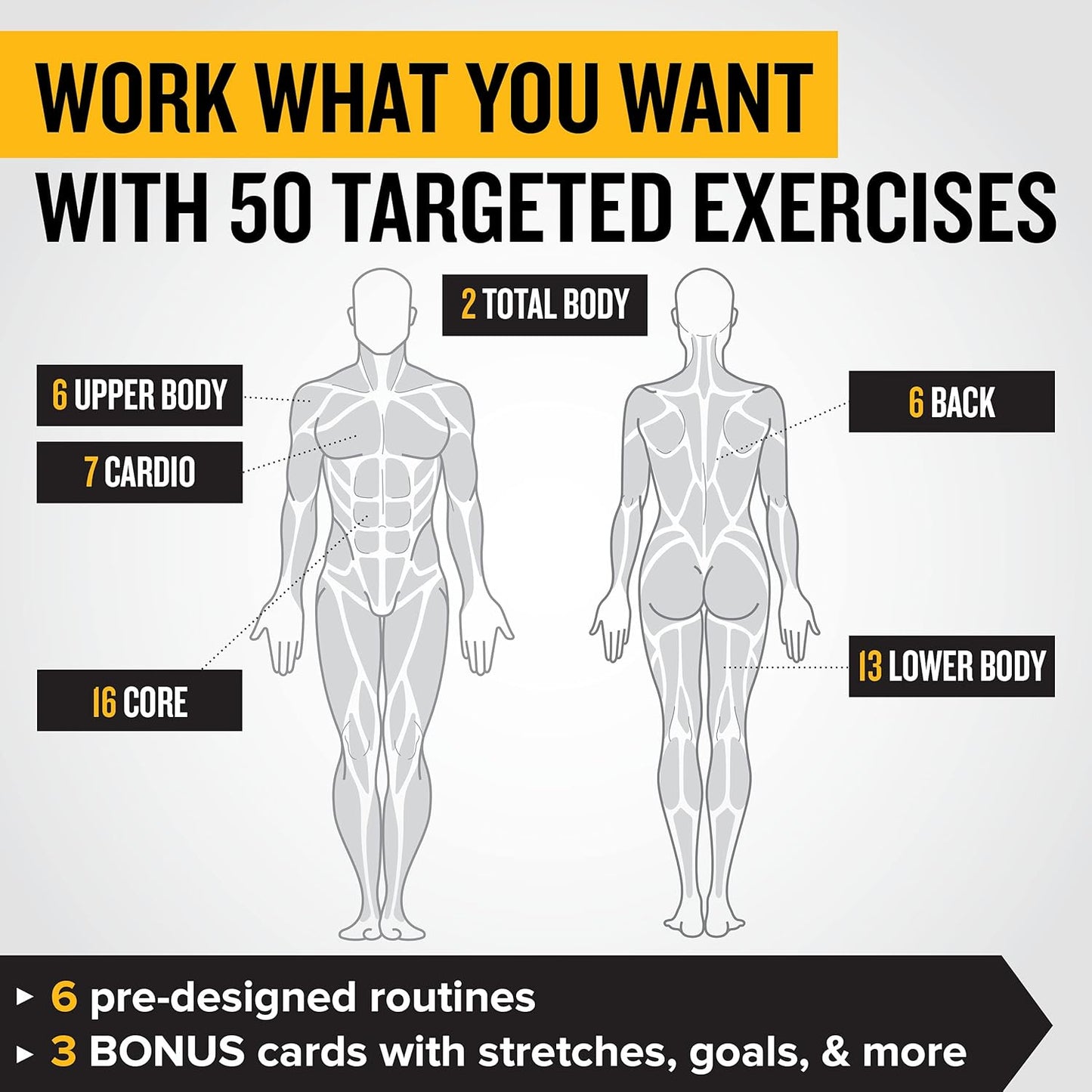 NewMe Fitness Bodyweight Workout Cards - Instructional Fitness Deck for Home & Gym Training (Vol 1)