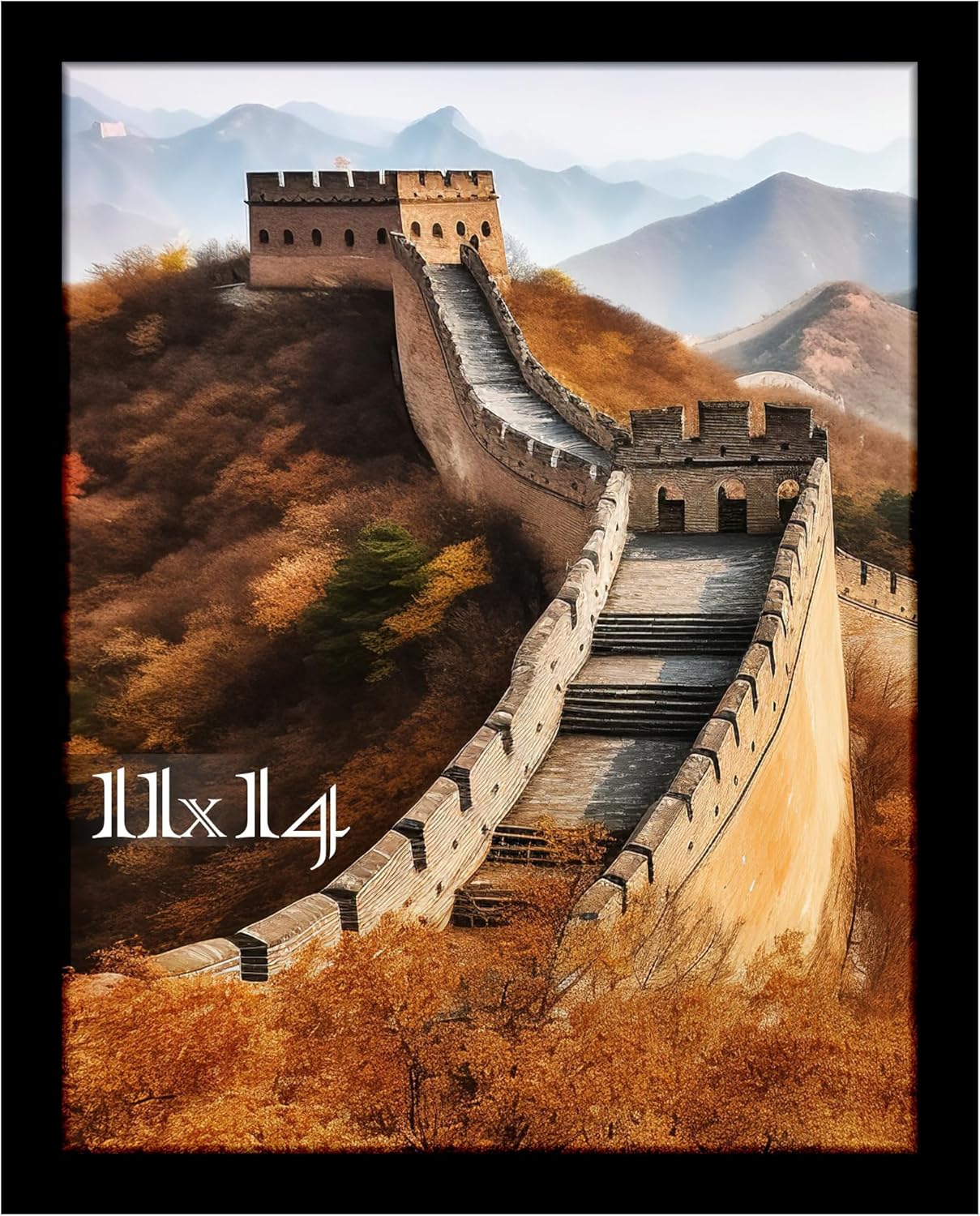 Picrit 11x14 Picture Frame - Stylish Wall-Mount Display in Elegant Black Finish