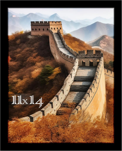 Picrit 11x14 Picture Frame - Stylish Wall-Mount Display in Elegant Black Finish