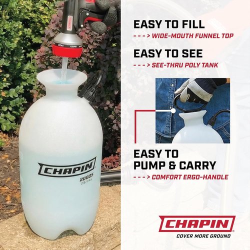 Chapin 20004 Pump Sprayer - 1-Gallon SureSpray Tank with Adjustable Nozzle & Long Reach Hose