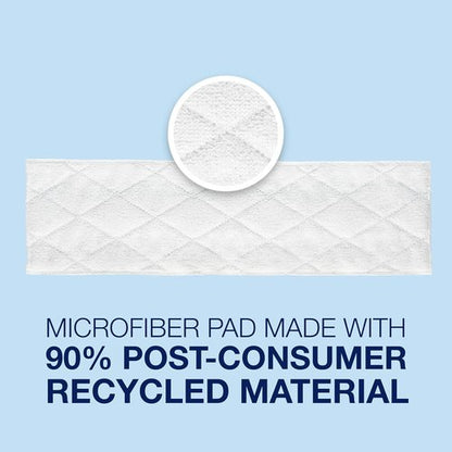 Bona Multi-Surface Floor Cleaning Pads - Heavy-Duty Microfiber Refills | 18 Disposable Pads for Easy Cleaning