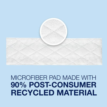 Bona Multi-Surface Floor Cleaning Pads - 18 Refills - Heavy-Duty, Disposable, Microfiber Pads for Easy Floor Cleaning