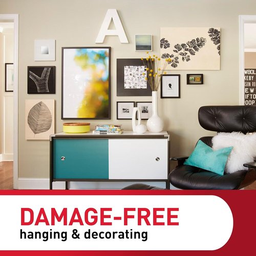 Command 5 lb Universal Picture Hanger - Damage-Free Hanging with 3 Frame Hangers & 6 Strips | Perfect for Home Decor