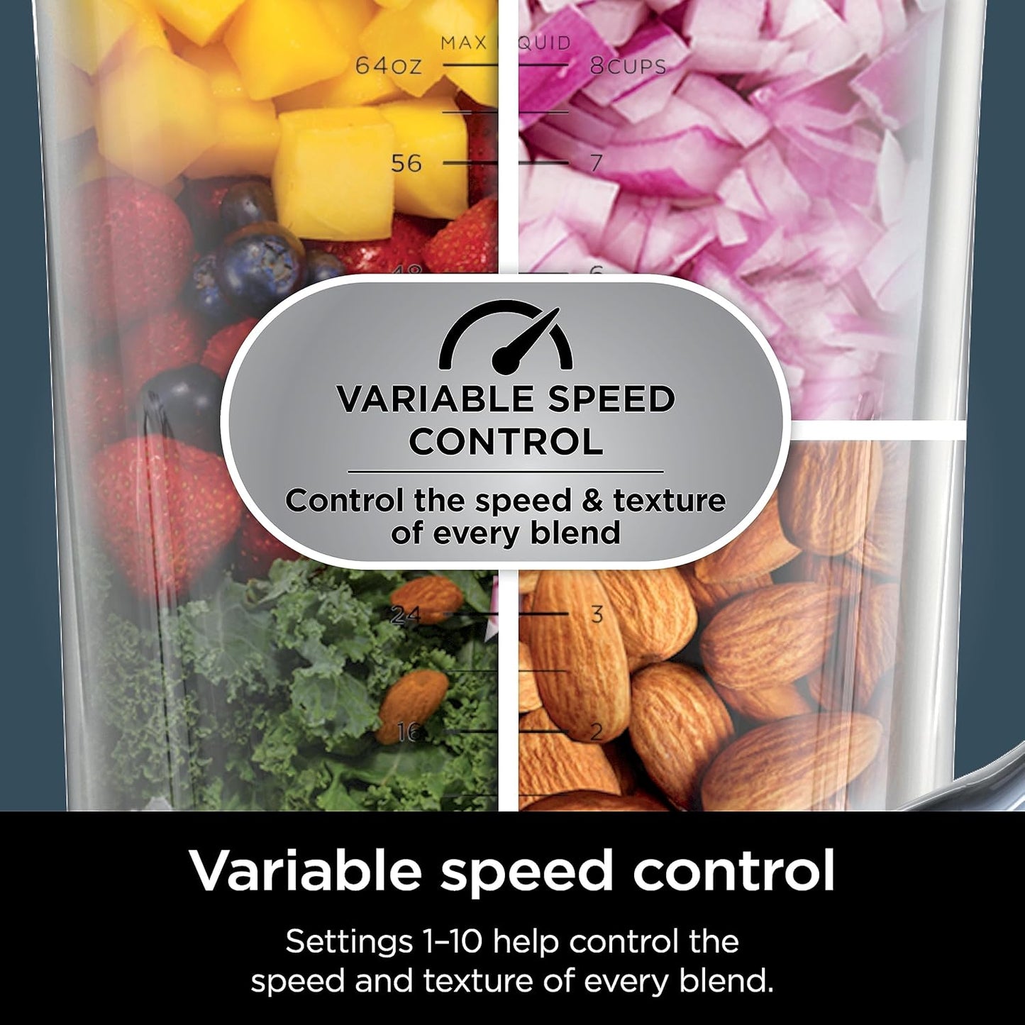 Ninja Blender & Food Processor - All-in-One Kitchen Appliance for Smoothies & Food | 72 oz. Pitcher & (2) 24 oz. To-Go Cups | 1800 Watt | Black | TB301