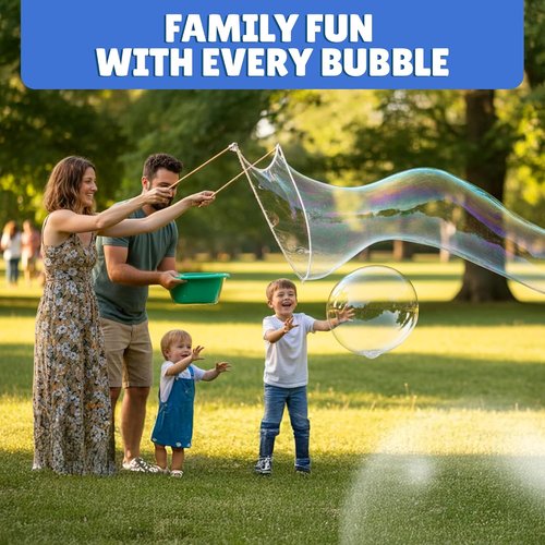 Giant Bubble Solution - Original Bubble Wands for Kids | Makes 896 OZ (7 Gallons) - 100% Kid Safe
