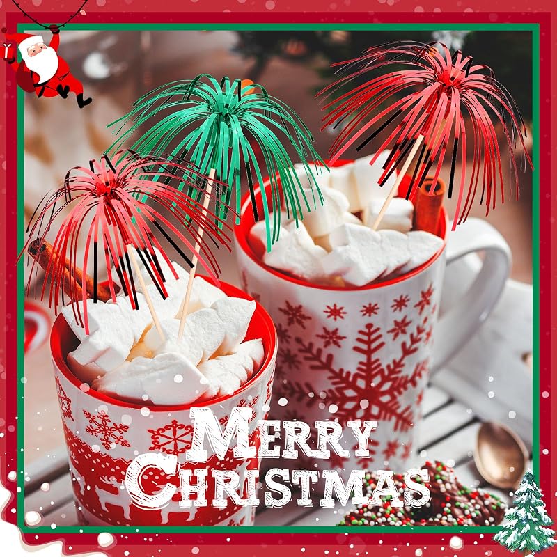Variation of THIS listing: 150 Pcs Christmas Cocktail Picks - Cupcake Toppers
