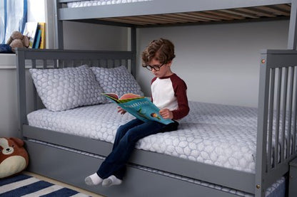 Lullaby Earth Dream Easy Kids Twin Firm Mattress - Supportive Innerspring for Trundle and Bunk Beds - Universal Comfort - Full w/No Cover