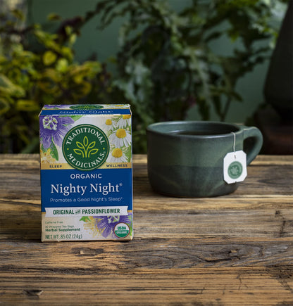 Traditional Medicinals Caffeine Free Herbal Tea Bags, Nighty Night 0.85 oz (Pack of 2)