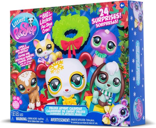 Littlest Pet Shop - Deluxe Holiday Advent Calendar | Series 4 Gen 7 Collectible Toy Figures for Ages 4+