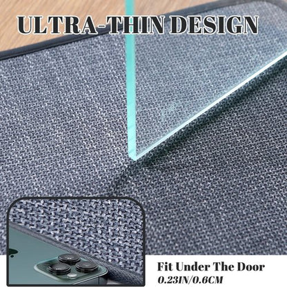 Bathroom Rugs, Bath Mats for Bathroom Non Slip Washable, Quick Dry, Water Absorbing,Fits Under Door,Ultra Thin, Rubber Backing,Low Pile,Cozy Cloth Cotton,Ideal for Shower,Sink-Dark Grey-36''x24''