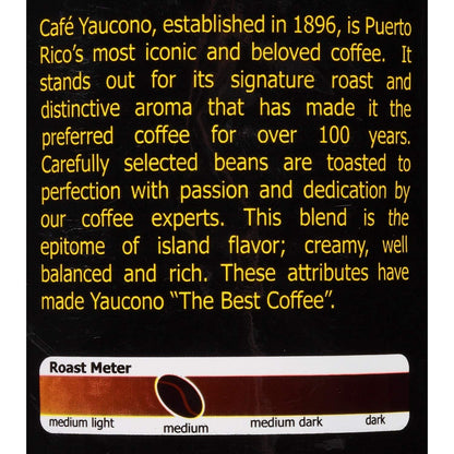 Yaucono Whole Bean Coffee in Bag, Medium Roast, Fresh From Puerto Rico, 2 Pound (Pack of 1)