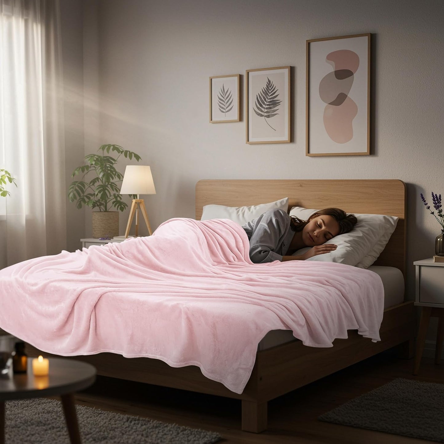 Utopia Bedding Fleece Blanket - Luxury Soft Anti-Static Microfiber in Pink | Full Size (90x84 Inch)
