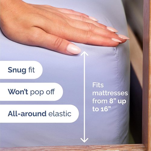 Comfy Twin Size 3 Piece Sheet Set by [Brand Name] | Breathable & Cooling Luxury Bedding - Ultra-Soft, Deep Pockets - Lavender