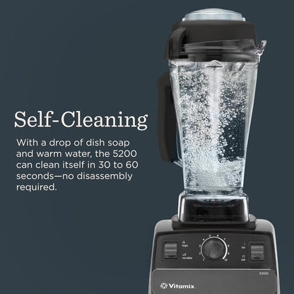 Vitamix 5200 Blender - Professional-Grade Kitchen Appliance for Smoothies & Soups | 64 Oz, Black