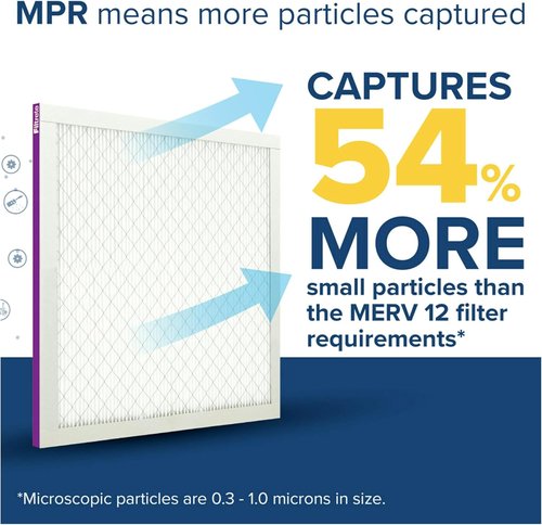 Filtrete 16x20x1 MERV 12 AC Furnace Air Filter - Certified Asthma & Allergy Friendly | 2-Pack