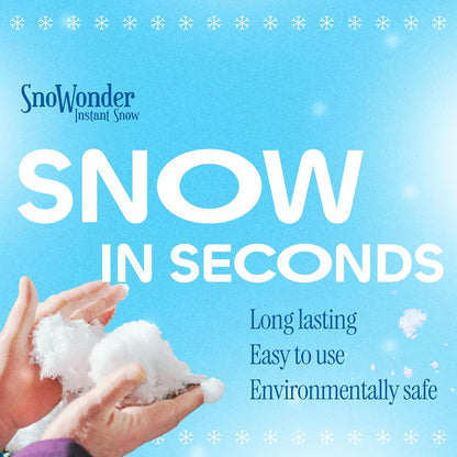 SNOWONDER Instant Fake Snow - Perfect for Cloud Slime | Makes 1 Gallon of Artificial Snow