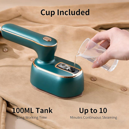 Travel Steamer for Clothes by [Brand Name] - 1000W Compact Mini Iron for Wrinkle Removal | Perfect for Travel, College, and Home